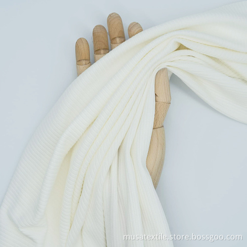 Soft Stretch Breathable T-Shirt 8*3 Rib Knit Fabric